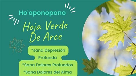 Sanar Depresi N Dolor Profundo Dolor Del Alma Con Ho Oponopono Hoja