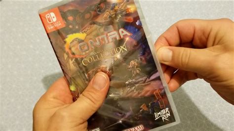 UNBOXING CONTRA ANNIVERSARY COLLECTION SWITCH LIMITED RUN GAMES YouTube