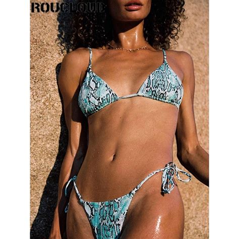 Jual Preorder New Bikini Print Leopard Bikinis Swimwear Women Sexy Bikinis Female Bathing