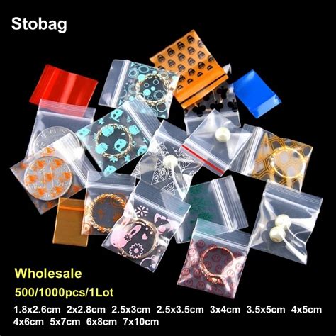 Stobag Pcs Wholesale Cartoon Transparent Mini Ziplock Bag Small