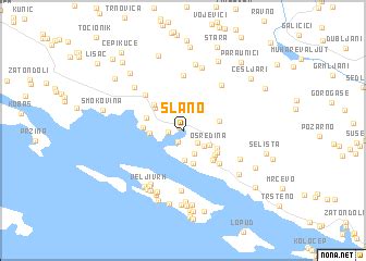slano croatia map nonanet