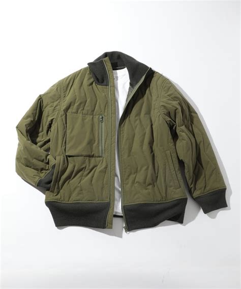 ジャケット ミリタリージャケット MAISON CLUBGerman Military Quilted Liner Jacket