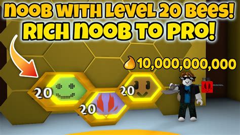 Noob With Level Bees Gets Bees In Hours Bee Swarm