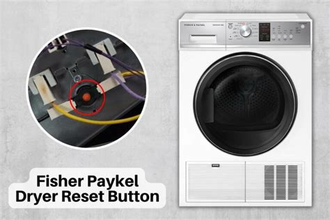 Fisher Paykel Dryer Reset Button How To Find And Use It Home Guide