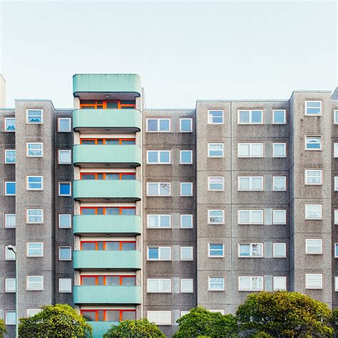 1960s Retro Apartment Block Del Colaborador De Stocksy