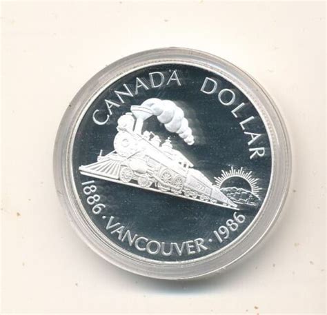 Kanada 1 Dollar 1986 in PP Silber Eisenbahn Gedenkmünze eBay