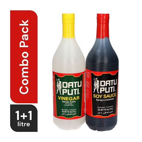 Buy Datu Puti Soy Sauce 1 Ltr Vinegar 1 Ltr Value Pack Online In Uae