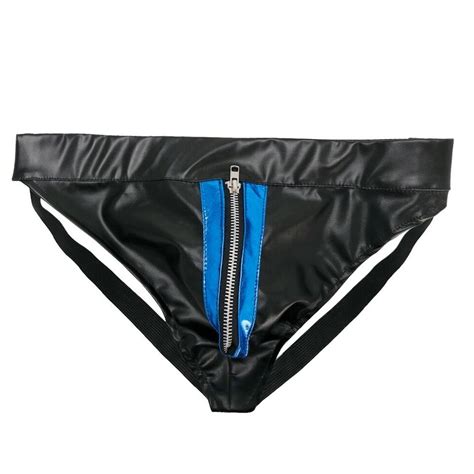 Men S Faux Leather Underwear Boxer Briefs Shorts Underpants Gay Pouch Panties Ebay
