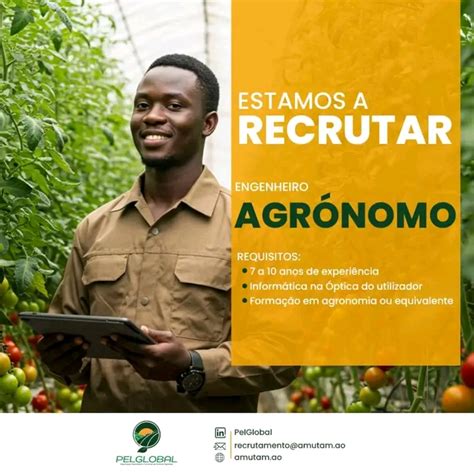 Vagas Para Engenheiro Agronomo - Vaga para Engenheiro Agrônomo - Empregos Yoyota Angola