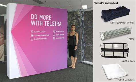 pop  fabric media walls backdrops  portable counters