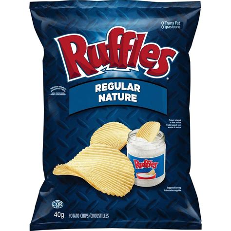 Ruffles® Regular Potato Chips 40g Bag – Raatib Foods Supply