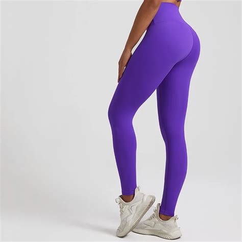 Gc New Nude Yoga Pants For Women No Embarrassing Lines High Waist Hip Lifting Tight Stretch
