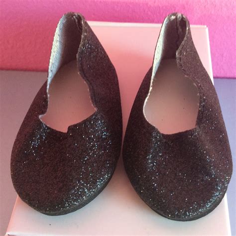 Black Glitter Flats Going Places Dolls Fabric And Things