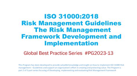 Ppt Implementing Iso Risk Management Framework Slide Ppt