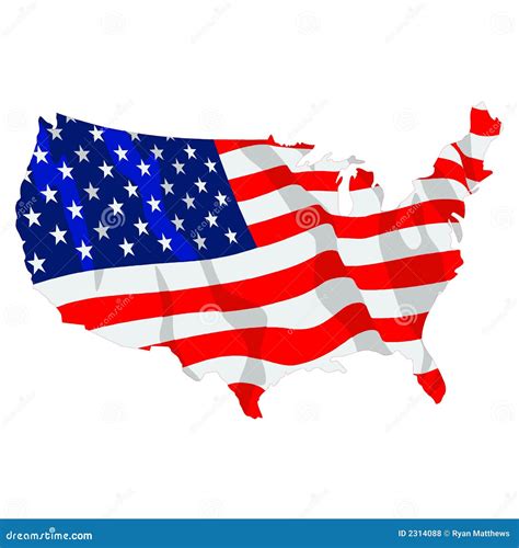 American Flag Illustration 01 Stock Vector Illustration 2314088