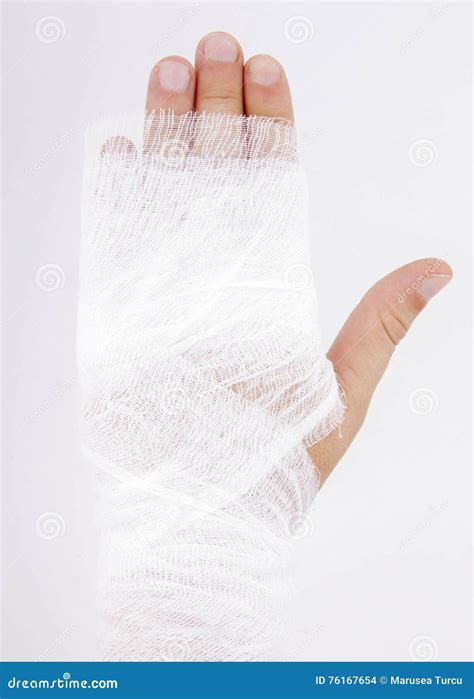Bandaged Hand Stock Photo Image Of Hospital Injury 76167654
