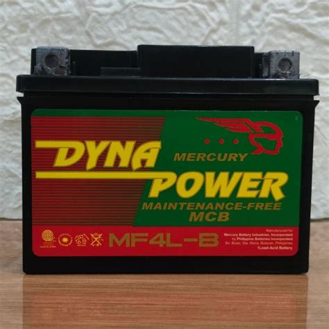 Mf4l B Dyna Power Maintenance Free Motorcycle Battery Shopee Philippines