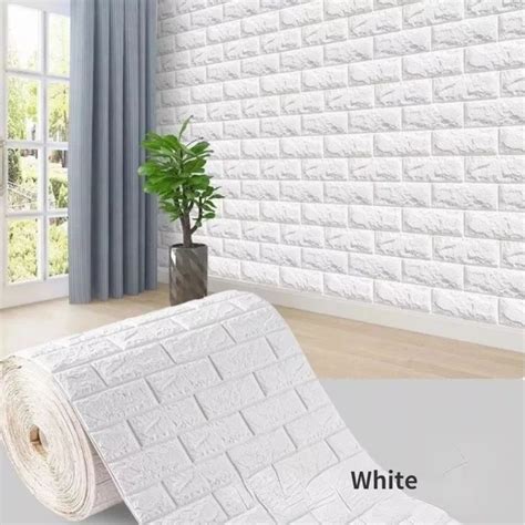jual wallpaper dinding roll wallpaper  foam bata roll rollan shopee