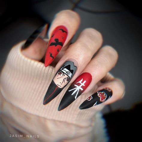 Naruto Nails Anime Nails Ombre Acrylic Nails Pretty Acrylic Nails