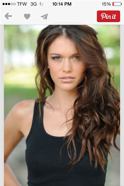 Highlights Brunette Color Brunette Hair Messy Hairstyles Pretty Hairstyles Medium Length