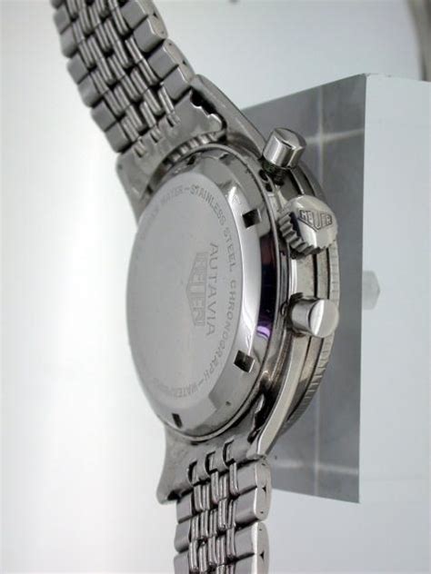 Vintage Autavia On Its Original Matching Gay Freres Beads Of Rice Stainless Steel Heuer