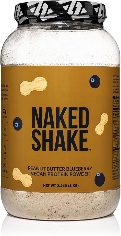 Amazon Naked Shake Peanut Butter Blueberry Protein Powder Plant Based Protein From Us