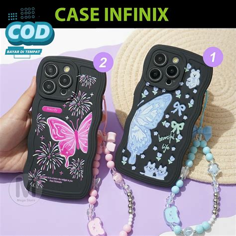 Jual Soft Case Gelombang Wavy Tali Stripe Case INFINIX Hot Play Hot Play Hot Hot
