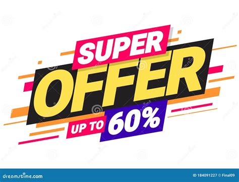 Super Offer Of Special Offers Stock Vector Illustration Of Promotion