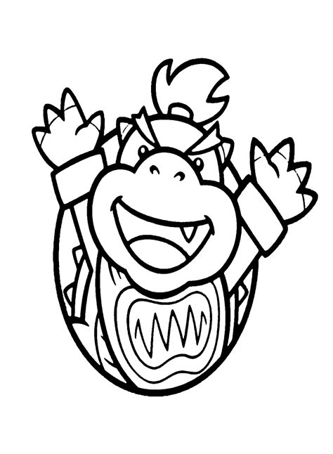 Bowser And Bowser Jr Coloring Pages