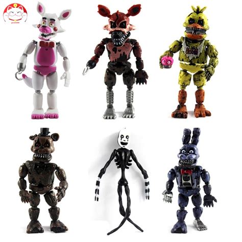 Cinco Noites Na Ação Freddy Figura Fnaf Bonnie Foxy Fazbear Bear Toy