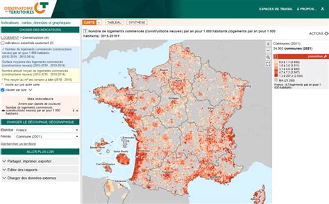 lobservatoire des territoires portail de lartificialisation des sols
