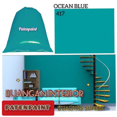 CAT TEMBOK KUALITAS SUPER 1KG / CAT TEMBOK WARNA HIJAU TELOR ASIN / CAT