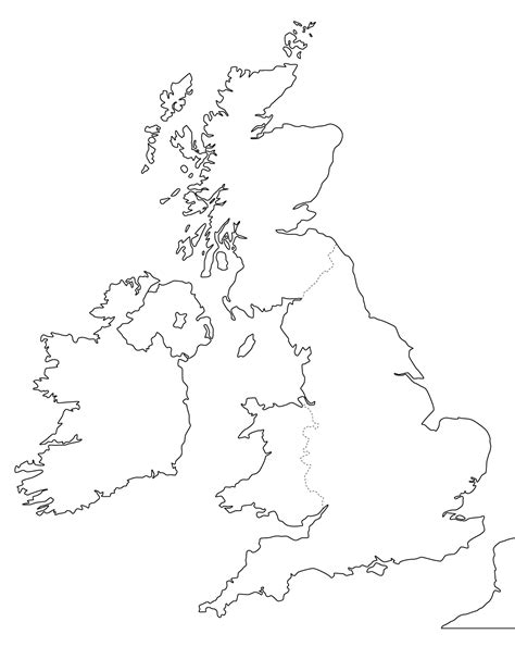 Uk Map Printable