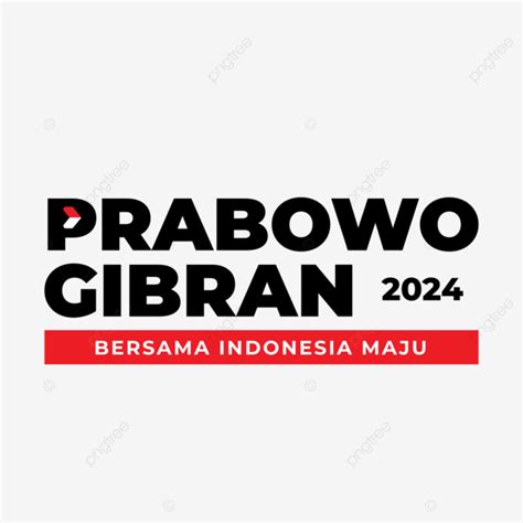 Texto Prabowo Gibran Con Indonesia Avanzada Vector PNG ,dibujos Prabowo ...