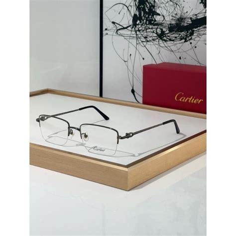 Cartier CT0319 Полуободковые титановые оправы для близорукости - купить ...