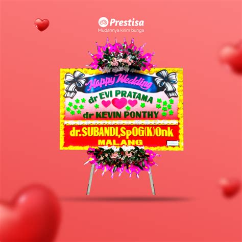 Karangan Bunga Papan Wedding Surakarta Kbm Prestisa