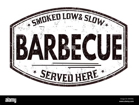 Barbecue Grunge Rubber Stamp On White Background Vector Illustration