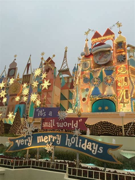 It's a small world Christmas ver. | Disneyland, Sleeping beauty castle ...