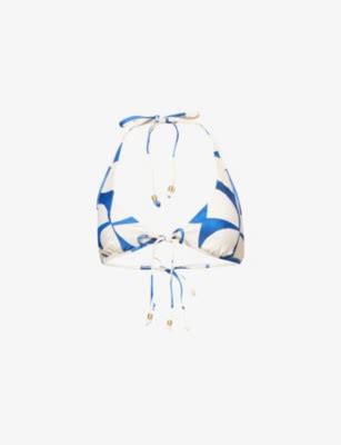 SEAFOLLY Sunray Long Line Halter Bikini Top Selfridges