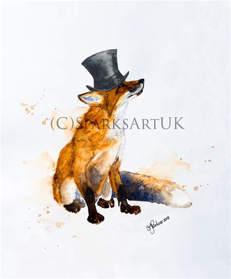 Fantastic Mr Fox Beautiful Fine Art Giclee Print of Original - Etsy