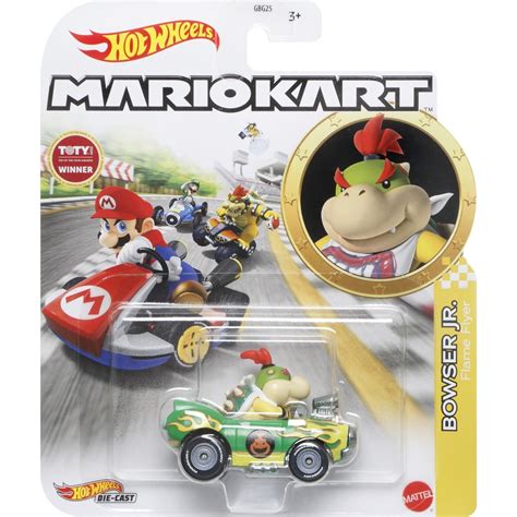 Mattel Hot Wheels Mario Kart Cars Bowser Jr Flame Flyer Gbg Hdb Toys Shop Gr