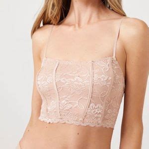 Forever Tops Nude Lace Corset Top Poshmark