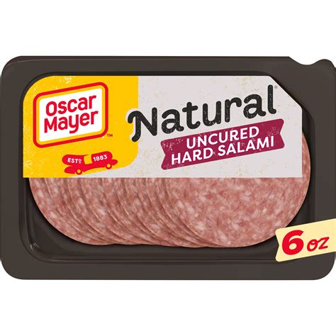Oscar Mayer Natural Uncured Hard Salami Sliced Lunch Meat - Shop Meat