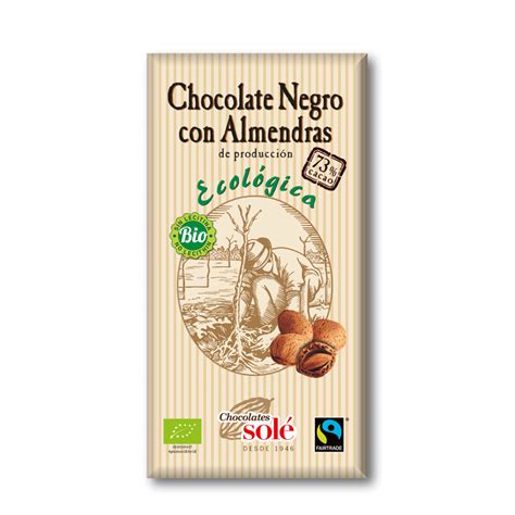 Chocolate Negro Eco Almendra Chocolates Sol