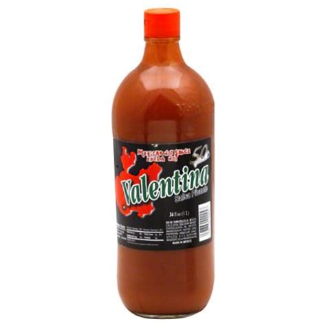 Valentina Salsa Picante Black Extra Hot Sauce Litre Bottle Aztec Mexican Products And