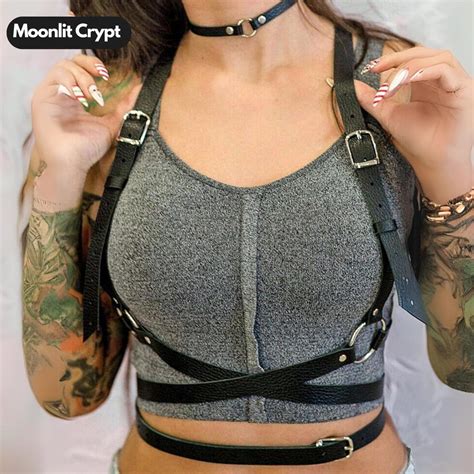 Punk Body Harness Leather Lingerie Bondage Sexy Underwear Harness Corset Harness Belt For Woman