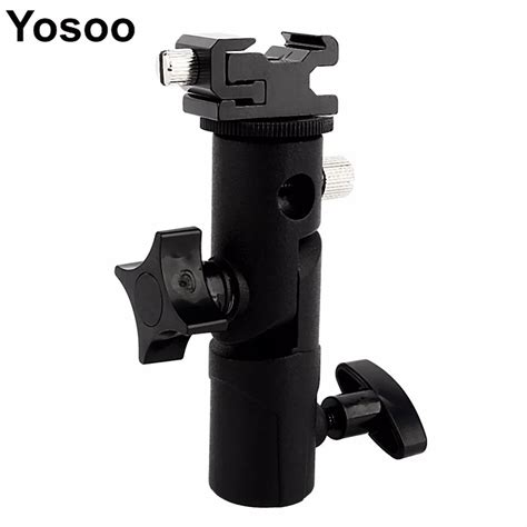 Adjustable Hot Shoe Flash Holder Bracket Holder For Tripod Umbrella Speedlite For Dslr Camera In