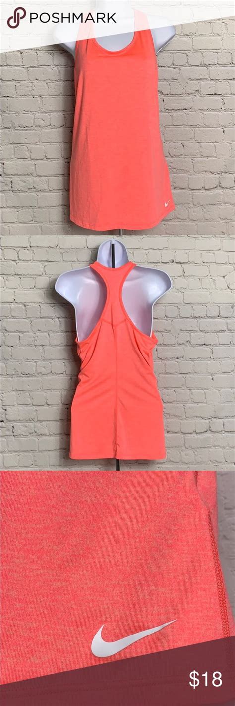 Nike Dri Fit Womens Pink Large Athletic Tank Top Athletic Tank Tops