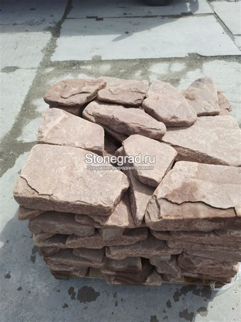 Галтованный песчаник терракотовый Кладочный камень для подпорной стенки ...