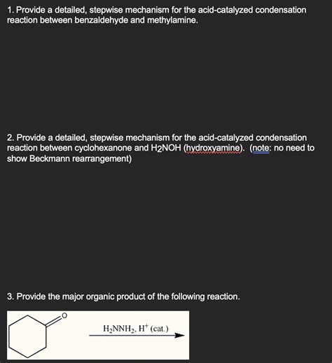 Solved Provide A Detailed Stepwise Mechanism For The Chegg